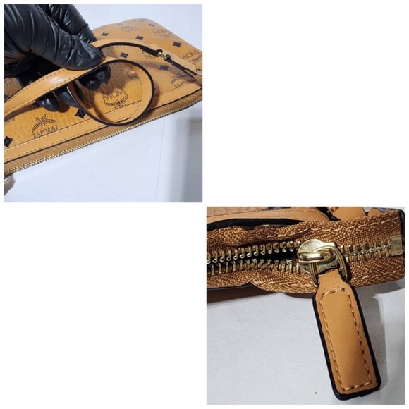Authentic MCM Visetos Pochette Brown - Picture 6 of 13